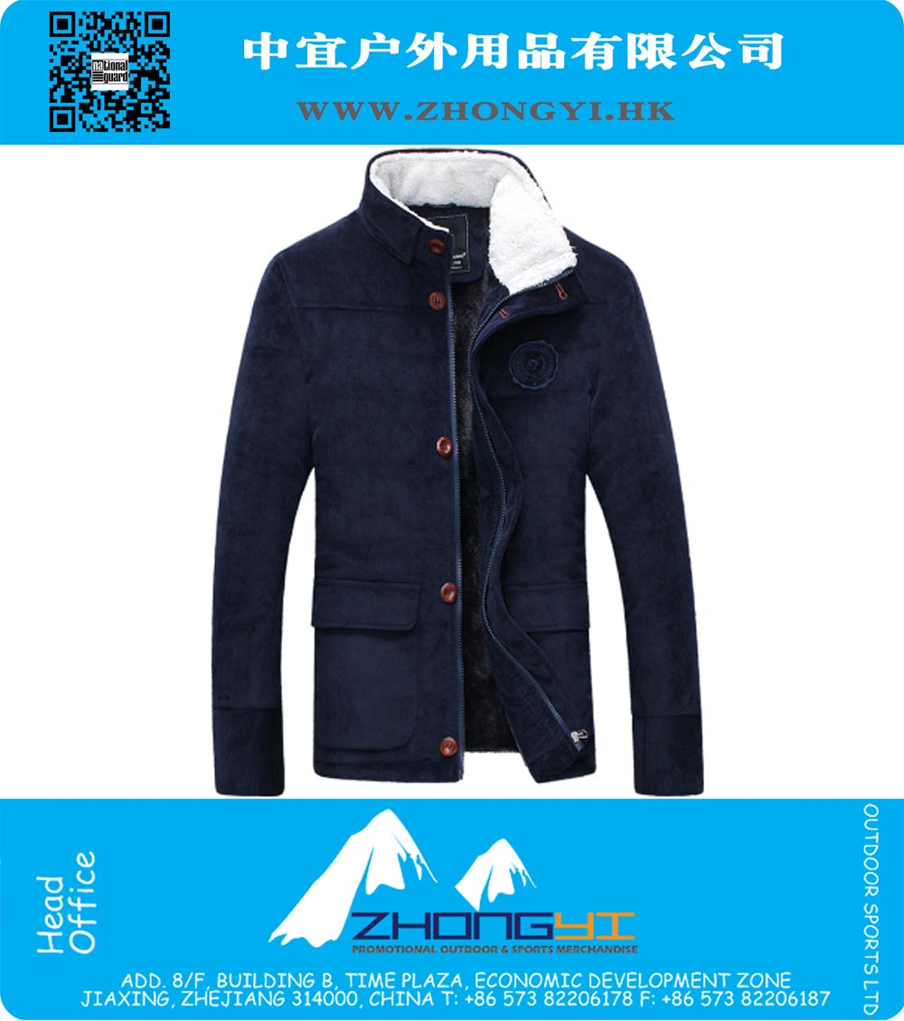 Winter Jacket Men 2015 New Fashion Warm Thick Corduroy Brand