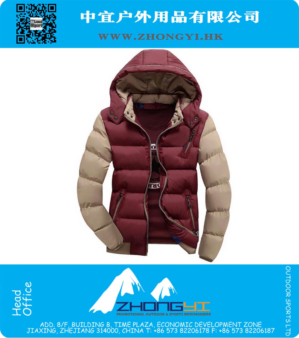 Winter Jacket Men Warm Coat Mens Casual Hooded Cotton Jackets