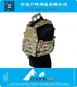 Assalto portante del piatto tattico giubbotto serpente camuffamento Army Tactical Vest molte attrezzature campo all'aperto
