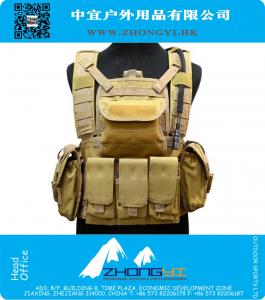 Assault Vest con Acqua Reservoir (Sand) Tactical Vest