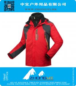 Outono Inverno Mens Fashion Sports Coats esqui paletós ao ar livre jaqueta de vento impermeável