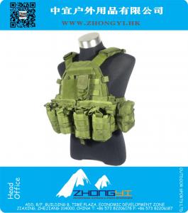 Cordura placa de suporte 6 bolsas Tactical Vest entusiastas militares colete tático