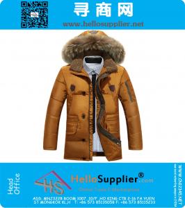 Giacca invernale giù per gli uomini modo coreano di stile incappucciato inverno caldo cappotto esterno Giù cappotto di alta qualità
