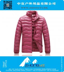 Male Men Winter outdoor white duck down jackets thin casual breathable down and Parkas men jacket