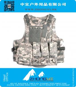 Uniforme Militar Tactical Vest 800D Oxford Multifunção Airsoft Paintball Vest Exército dos EUA Miltary Segurança