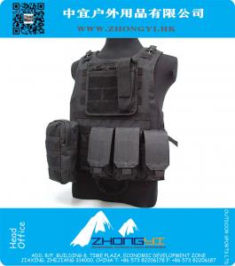 colete tático militar Campo Outdoor Vest Tactical Vest Preto / Khaki / Exército Verde Camo Tactical Vest