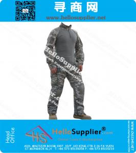 Guardia Nacional del engranaje juego de la rana camisa de uniforme de combate táctico y pantalones con rodilleras almohadillas de codo