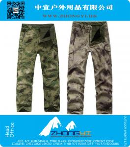 Soft Shell Tactical Pantalones Fleece impermeable Guarnición Militar del Ejército Pantalón de caza que acampa de combate