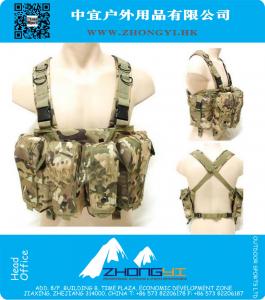 Taktik AK Airsoft yelek CS Büyük kapasiteli dergisi Rig taşıyıcı Combat Vest