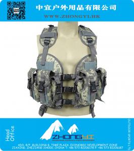 Tactical Vest colete de proteção CS Marine Land Tactical Vest, qualidade superior portador de nylon 1000D Molle Combate greve Placa