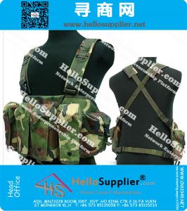 Tactical airsoft combat vest large capacity magazine AK Rig carrier