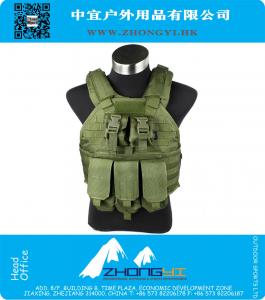 Tactical vest with 5 attached bag vest Nylon 1000D