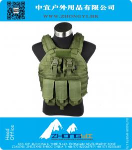 Tactical vest with 5 attached bag vest Nylon 1000D
