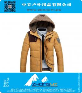 Warm giacca pesante addensare Mens Giù esterno di inverno giù ricopre Uomini Parka della tuta sportiva fredda cappotto
