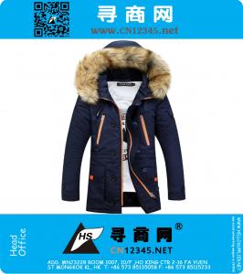 Winterkleidung für Männer 2015 beiläufige Art und Weise Thick Ente warme Mantel-Außen Parka Large size Jacken