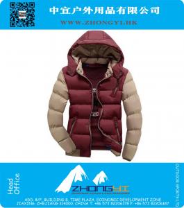 Kış Ceket Erkekler sıcak kat rahat kapüşonlu pamuklu ceket Marka Moda Yakışıklı açık yastıklı Parka Plus boyutu XXXL mens