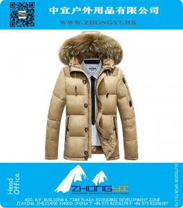 New Fashion Slim Thick duck down jacket men Outdoor Wear Long Sleeve Down Coat