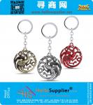 Keychain can dropshipping A Song of Ice and Fire Metal Key Rings For Gift
