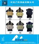 Mens tattici della maglia militare anfibio Molle Vest Sport multicam Swat Army modulare Grembiule da combattimento Gilet ingranaggi Gilet