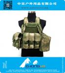 Military Molle Ciras Marine Tactical Vest , Nylon Material CS Combat Vest Triple Mag Pouch