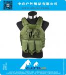 Tactical vest with 5 attached bag vest Nylon 1000D