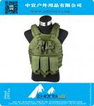 Tactical vest with 5 attached bag vest Nylon 1000D