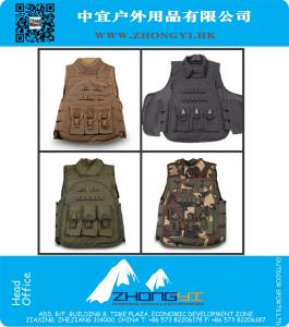 High Quality CS Paintball Men Nylon Tactical Vest Hunting Combat Assault Vest Outdoor Training Waistcoat